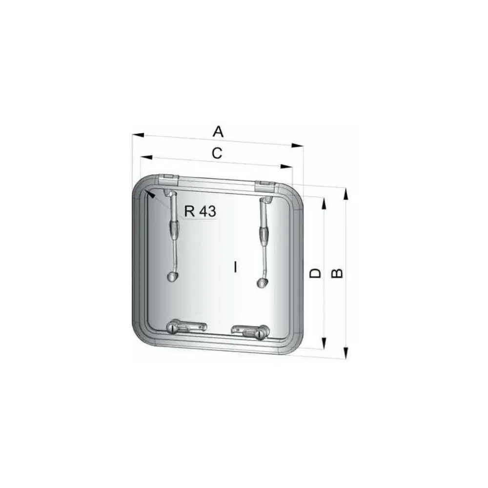 Boat Hatch Vent - Overall: 27.6" X 27.6", Cutout: 24.7" X 24.7" Dark Smoke - VEUALT6363SL